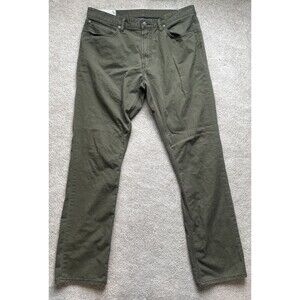 Polo Ralph Lauren Pants Mens 36x34 Varick Slim Straight Flat Front Olive Green